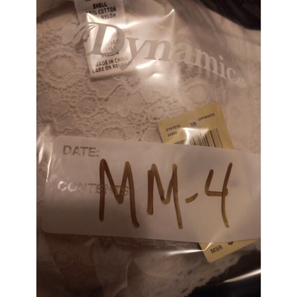 Max Studio Skirt, women's size 10, lined side zip, White Crochet Floral NWT $78 - Picture 4 of 5